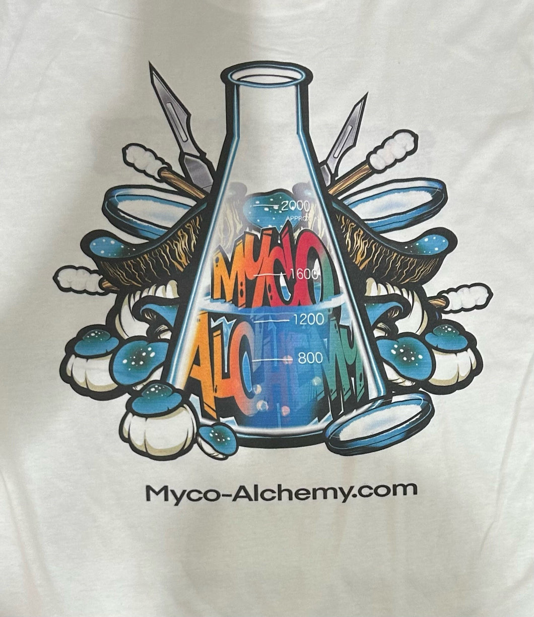 MycoAlchemy Unisex T-shirt Beaker