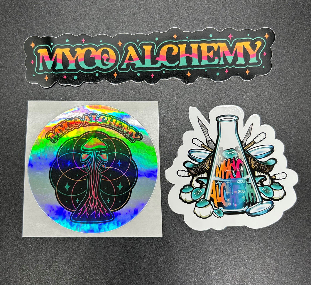 Myco Alchemy 3 pack Stickers